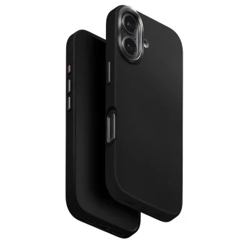 Калъф за iPhone 17 - UNIQ Lyden Leatherette Case - Черен