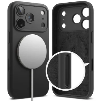 Калъф за iPhone 18 Pro Max - Silicone MagSafe - Ringke - Черен