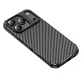 Калъф за iPhone 18 Pro Max / iPhone 17 Pro Max - CarbonFiber - Techsuit - Черен