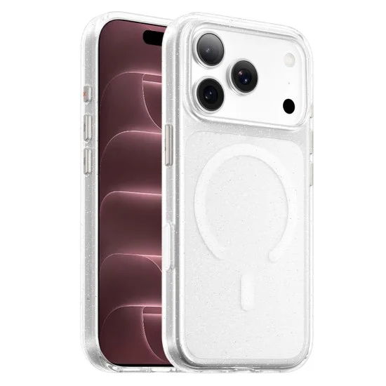 Калъф за iPhone 18 Pro Max / iPhone 17 Pro Max - Crystal Pro Anti-Drop MagSafe - Blueo - Блестящо прозрачен
