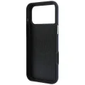 Калъф за iPhone 18 Pro Max / iPhone 17 Pro Max - Grained Leather Round Strass Logo MagSafe (GUHMP18X6PSRMDEB) - Guess - Светло син