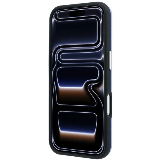 Калъф за iPhone 18 Pro Max / iPhone 17 Pro Max - Grained Leather and Big Resin Logo (GUHCP18X6PSS4RGB) - Guess - Светло син