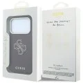 Калъф за iPhone 18 Pro Max / iPhone 17 Pro Max - Grained Leather and Big Resin Logo (GUHCP18X6PSS4RGU) - Guess - Бордо