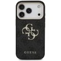 Калъф за iPhone 18 Pro Max / iPhone 17 Pro Max - Hardcase 4G Classic Logo with Strap (GUHCP18XP4GMGSCK) - Guess - Черен