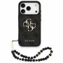 Калъф за iPhone 18 Pro Max / iPhone 17 Pro Max - Hardcase 4G Classic Logo with Strap (GUHCP18XP4GMGSK) - Guess - Черен