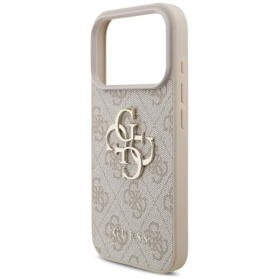Калъф за iPhone 18 Pro Max / iPhone 17 Pro Max - Hardcase 4G Classic Logo with Strap (GUHCP18XP4GMGSP) - Guess - Розов