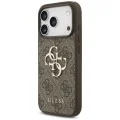 Калъф за iPhone 18 Pro Max / iPhone 17 Pro Max - Hardcase 4G Classic Logo with Strap (GUHCP18XP4GMGSW) - Guess - Кафяв