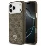 Калъф за iPhone 18 Pro Max / iPhone 17 Pro Max - Hardcase 4G Triangle Logo MagSafe (GUHMP18XP4TSRCMW) - Guess - Кафяв