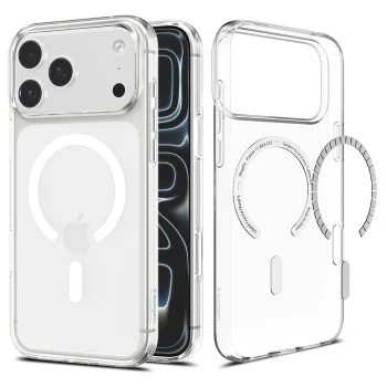 Калъф за iPhone 18 Pro Max / iPhone 17 Pro Max - Liquid Crystal MagSafe (ACS12143) - Spigen - Прозрачен / Бял