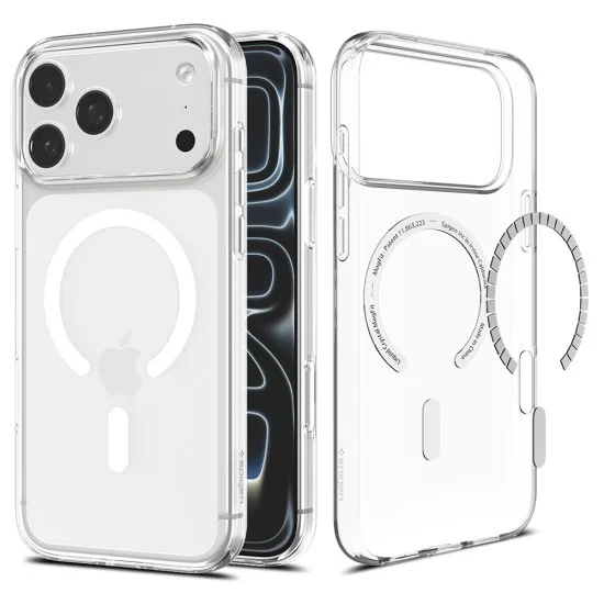 Калъф за iPhone 18 Pro Max / iPhone 17 Pro Max - Liquid Crystal MagSafe (ACS12143) - Spigen - Прозрачен / Бял