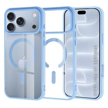 Калъф за iPhone 18 Pro Max / iPhone 17 Pro Max - MagSafe Pro - Techsuit - Светло син