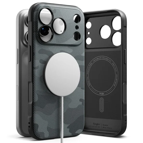 Калъф за iPhone 18 Pro Max / iPhone 17 Pro Max - Onyx MagSafe - Ringke - Камуфлажно черен