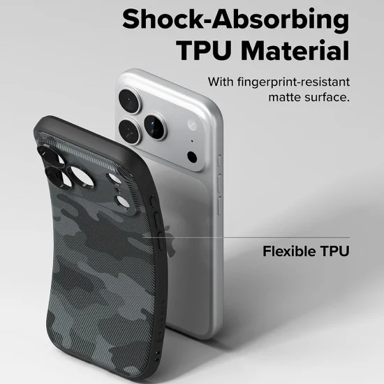 Калъф за iPhone 18 Pro Max / iPhone 17 Pro Max - Onyx - Ringke - Камуфлажно черен