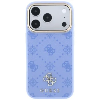Калъф за iPhone 18 Pro Max / iPhone 17 Pro Max - Peony 4G Small Logo MagSafe (GUHMP18X6PGS4NPB) - Guess - Светло син