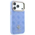 Калъф за iPhone 18 Pro Max / iPhone 17 Pro Max - Peony 4G Small Logo MagSafe (GUHMP18X6PGS4NPB) - Guess - Светло син