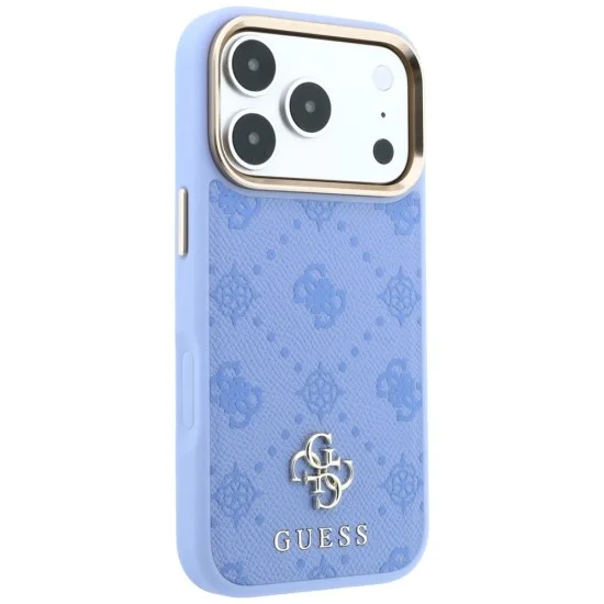 Калъф за iPhone 18 Pro Max / iPhone 17 Pro Max - Peony 4G Small Logo MagSafe (GUHMP18X6PGS4NPB) - Guess - Светло син