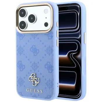 Калъф за iPhone 18 Pro Max / iPhone 17 Pro Max - Peony 4G Small Logo MagSafe (GUHMP18X6PGS4NPB) - Guess - Светло син