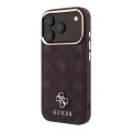 Калъф за iPhone 18 Pro Max / iPhone 17 Pro Max - Peony 4G Small Logo MagSafe (GUHMP18X6PGS4NPU) - Guess - Бордо