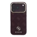 Калъф за iPhone 18 Pro Max / iPhone 17 Pro Max - Peony 4G Small Logo MagSafe (GUHMP18X6PGS4NPU) - Guess - Бордо