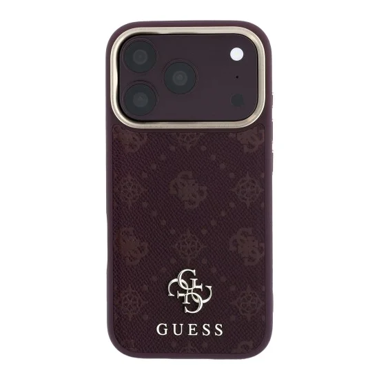 Калъф за iPhone 18 Pro Max / iPhone 17 Pro Max - Peony 4G Small Logo MagSafe (GUHMP18X6PGS4NPU) - Guess - Бордо