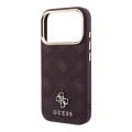 Калъф за iPhone 18 Pro Max / iPhone 17 Pro Max - Peony 4G Small Logo MagSafe (GUHMP18X6PGS4NPU) - Guess - Бордо