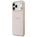 Калъф за iPhone 18 Pro Max / iPhone 17 Pro Max - Saffiano MagSafe (GUHMP18XPSAHMCP) - Guess - Розов