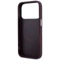 Калъф за iPhone 18 Pro Max / iPhone 17 Pro Max - Saffiano Ring Stand 360° Classic Logo (KLHMP18X6PSARSKMR) - Karl Lagerfeld - Бордо