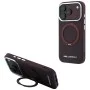 Калъф за iPhone 18 Pro Max / iPhone 17 Pro Max - Saffiano Ring Stand 360° Classic Logo (KLHMP18X6PSARSKMR) - Karl Lagerfeld - Бордо