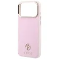 Калъф за iPhone 18 Pro Max / iPhone 17 Pro Max - Saffiano Small 4G Classic MagSafe (GUHMP18X6PSA4DMP) - Guess - Розов