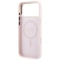 Калъф за iPhone 18 Pro Max / iPhone 17 Pro Max - Saffiano Small 4G Classic MagSafe (GUHMP18X6PSA4DMP) - Guess - Розов