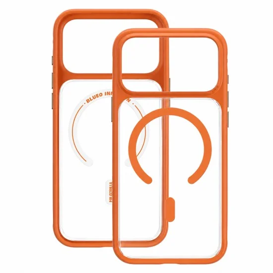 Калъф за iPhone 18 Pro Max / iPhone 17 Pro Max - Skin Friendly Frosted Anti-Drop MagSafe - Blueo - Оранжев
