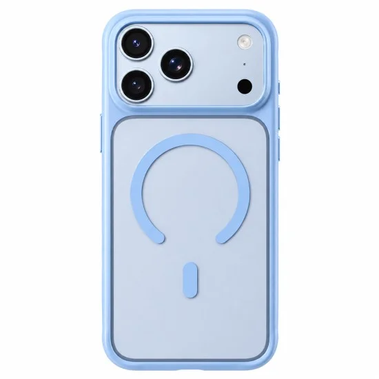 Калъф за iPhone 18 Pro Max / iPhone 17 Pro Max - Skin Friendly Frosted Anti-Drop MagSafe - Blueo - Син