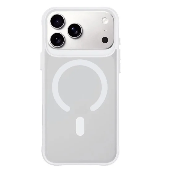 Калъф за iPhone 18 Pro Max / iPhone 17 Pro Max - Smoke MagCase - 3mk - Бял