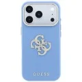 Калъф за iPhone 18 Pro Max / iPhone 17 Pro Max - Smooth Big Strass Logo (GUHCP18X6PWGSPDB) - Guess - Светло син