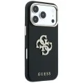 Калъф за iPhone 18 Pro Max / iPhone 17 Pro Max - Smooth Big Strass Logo (GUHCP18X6PWGSPDK) - Guess - Черен