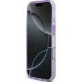 Калъф за iPhone 18 Pro Max / iPhone 17 Pro Max - IML Flowers with Pearl Strap MagSafe - Guess - Лилав