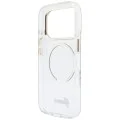 Калъф за iPhone 18 Pro Max / iPhone 17 Pro Max - IML Script Metal MagSafe - Guess - Прозрачен