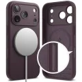 Калъф за iPhone 18 Pro - Silicone MagSafe - Ringke - Тъмно черешов
