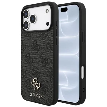 Калъф за iPhone 18 Pro / iPhone 17 Pro - 4G Small and Classic Logo MagSafe (GUHMP18LP4SM4MK) - Guess - Черен