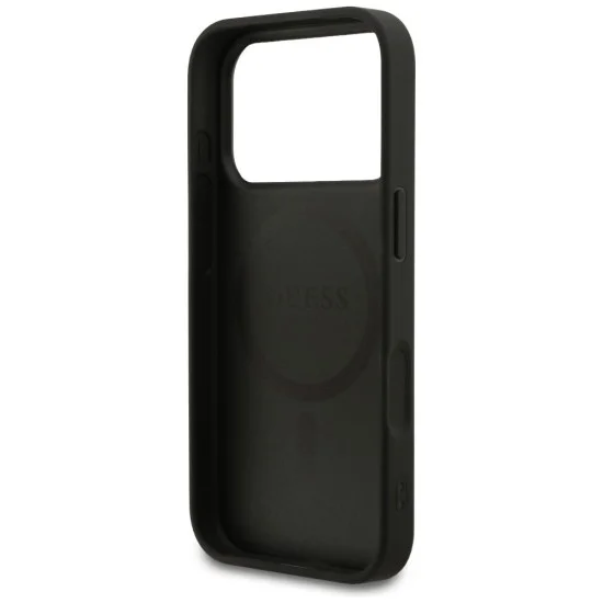 Калъф за iPhone 18 Pro / iPhone 17 Pro - 4G Small and Classic Logo MagSafe (GUHMP18LP4SM4MK) - Guess - Черен