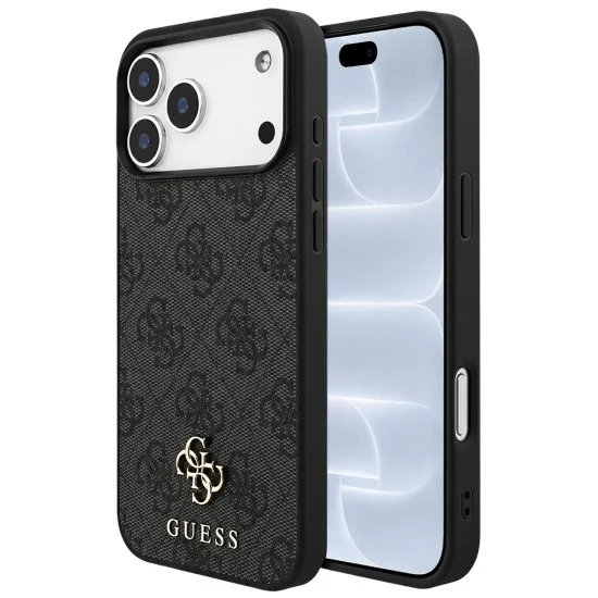 Калъф за iPhone 18 Pro / iPhone 17 Pro - 4G Small and Classic Logo MagSafe (GUHMP18LP4SM4MK) - Guess - Черен