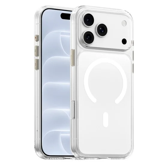 Калъф за iPhone 18 Pro / iPhone 17 Pro - Crystal+ Anti-Drop MagSafe - Blueo - Прозрачен