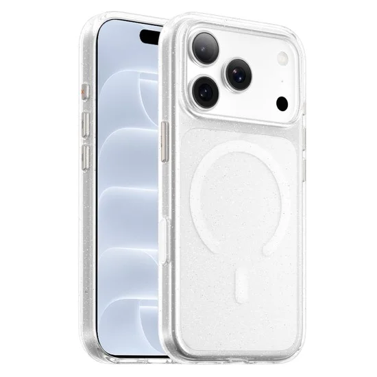 Калъф за iPhone 18 Pro / iPhone 17 Pro - Crystal Pro Anti-Drop MagSafe - Blueo - Блестящо прозрачен