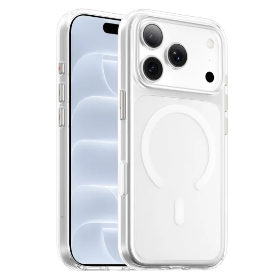 Калъф за iPhone 18 Pro / iPhone 17 Pro - Crystal Pro Anti-Drop MagSafe - Blueo - Прозрачен
