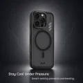 Калъф за iPhone 18 Pro / iPhone 17 Pro - Frosted Heat Dissipation Stand MagSafe - Blueo - Черешов