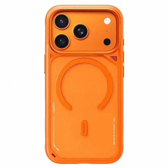 Калъф за iPhone 18 Pro / iPhone 17 Pro - Frosted Heat Dissipation Stand MagSafe - Blueo - Оранжев