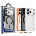 Калъф за iPhone 18 Pro / iPhone 17 Pro - Frosted Heat Dissipation Stand MagSafe - Blueo - Оранжев/Прозрачен