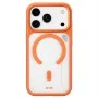 Калъф за iPhone 18 Pro / iPhone 17 Pro - Frosted Heat Dissipation Stand MagSafe - Blueo - Оранжев/Прозрачен