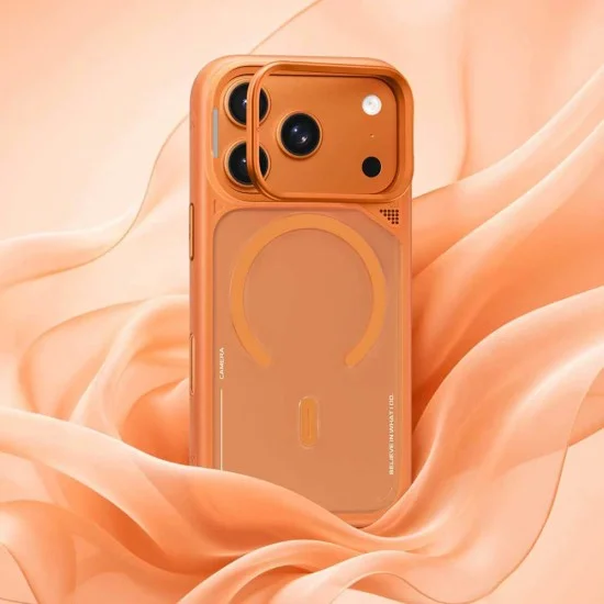 Калъф за iPhone 18 Pro / iPhone 17 Pro - Frosted Heat Dissipation Stand MagSafe - Blueo - Син