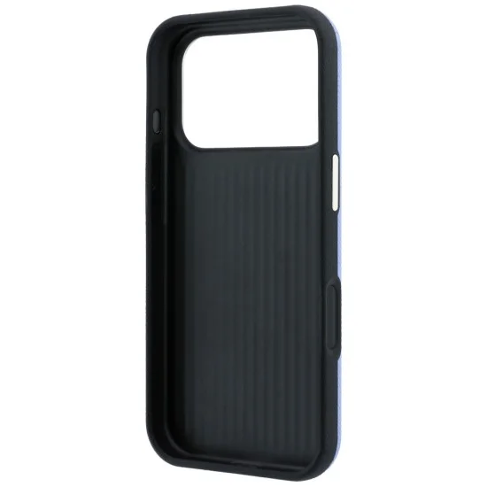 Калъф за iPhone 18 Pro / iPhone 17 Pro - Grained Leather and Big Resin Logo (GUHCP18L6PSS4RGB) - Guess - Светло син